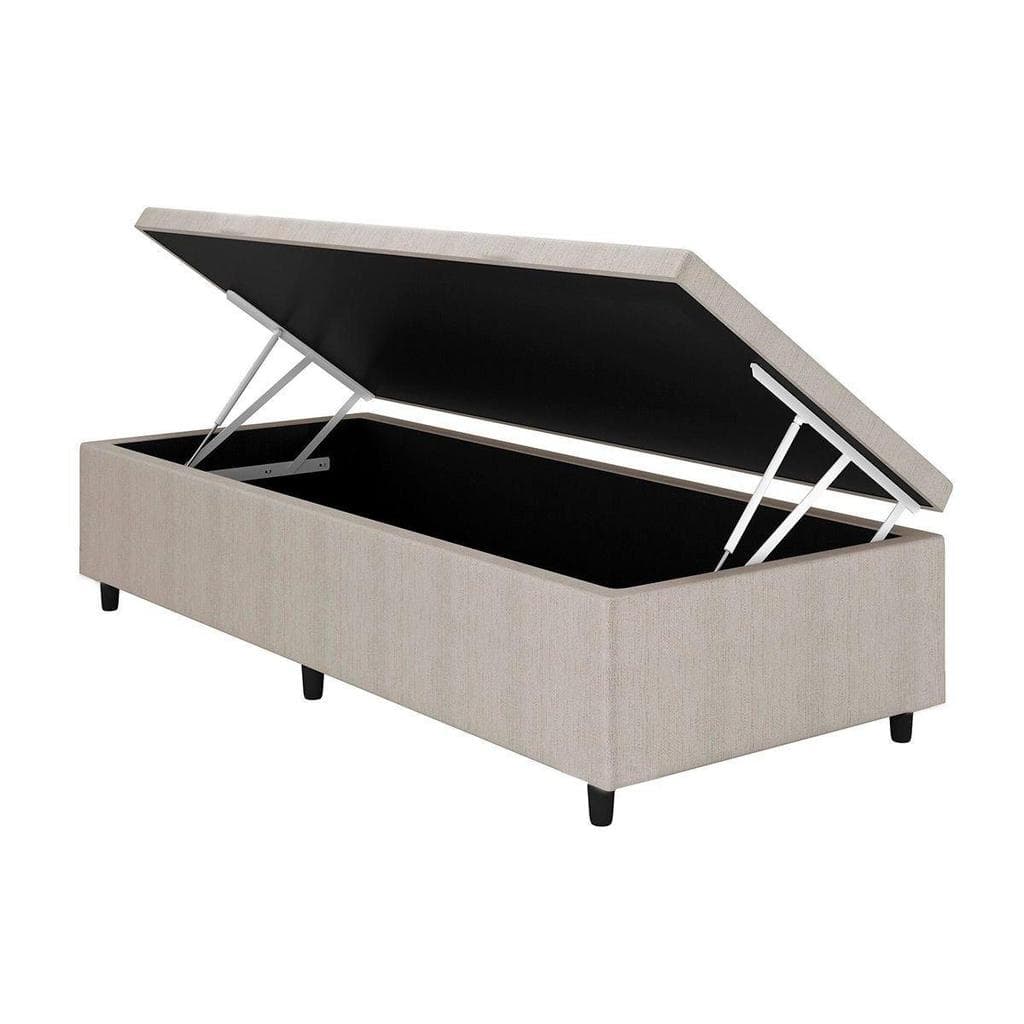 Cama Box Baú Solteiro Universal Courano Clean (88x188x35) - Costa Rica