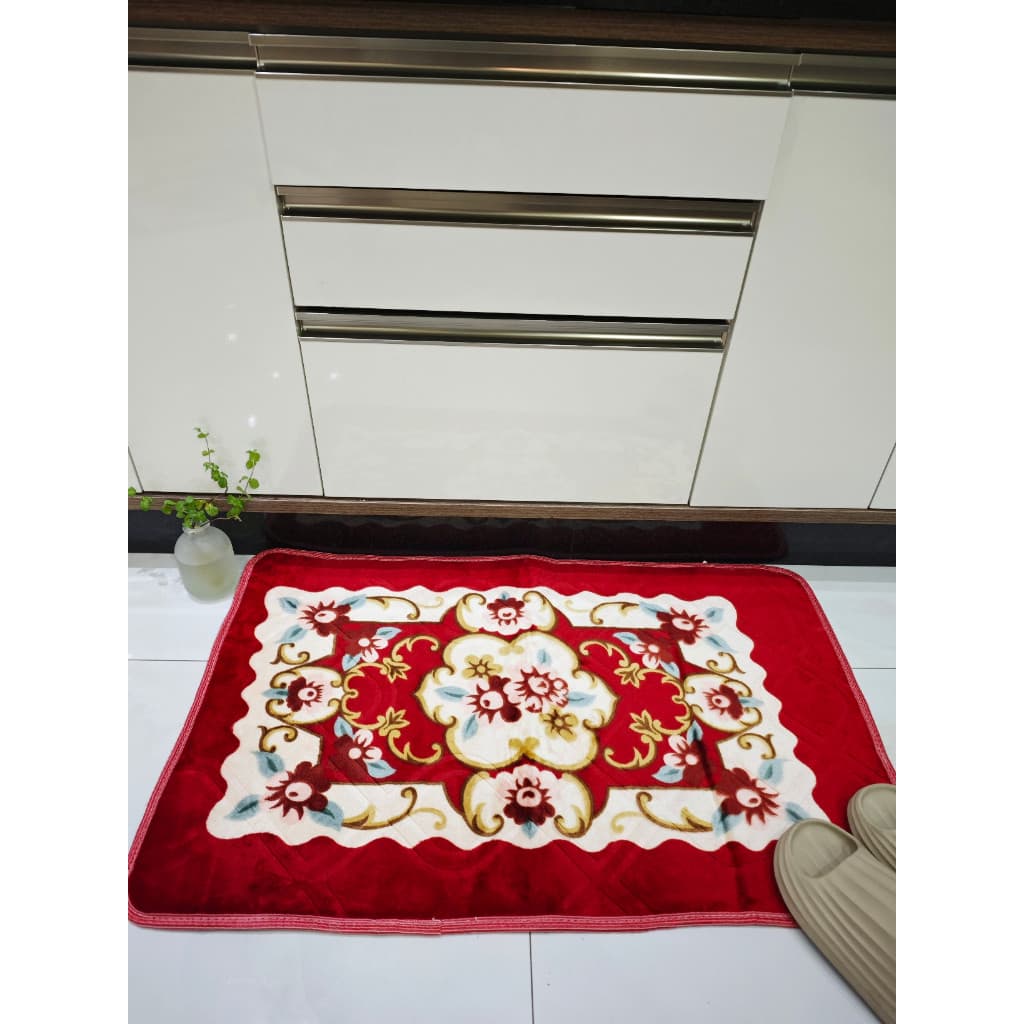 Tapete Floral E Geométrico Antiderrapante 60cm x 90cm Para Quartos, Sala.