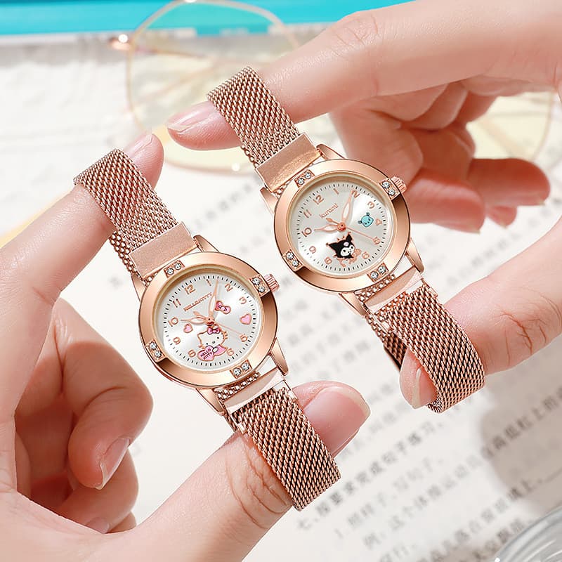 Relógio Feminino Quartz Relógio Elegante Formal Relógio Importado Feminino feminino com diamante em ouro