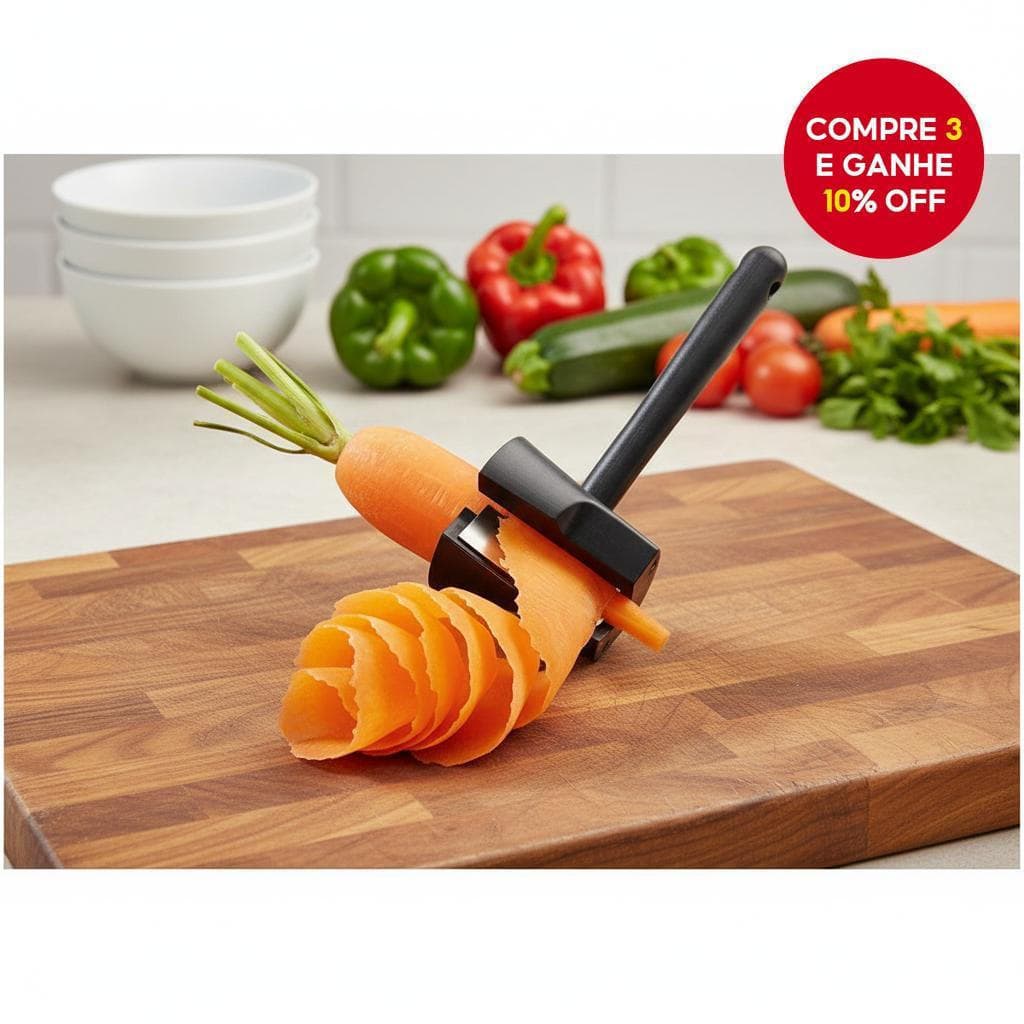 Descascador espiral de aço inoxidável para modelar pepinos, cenouras e pepinos em saladas, RIHI