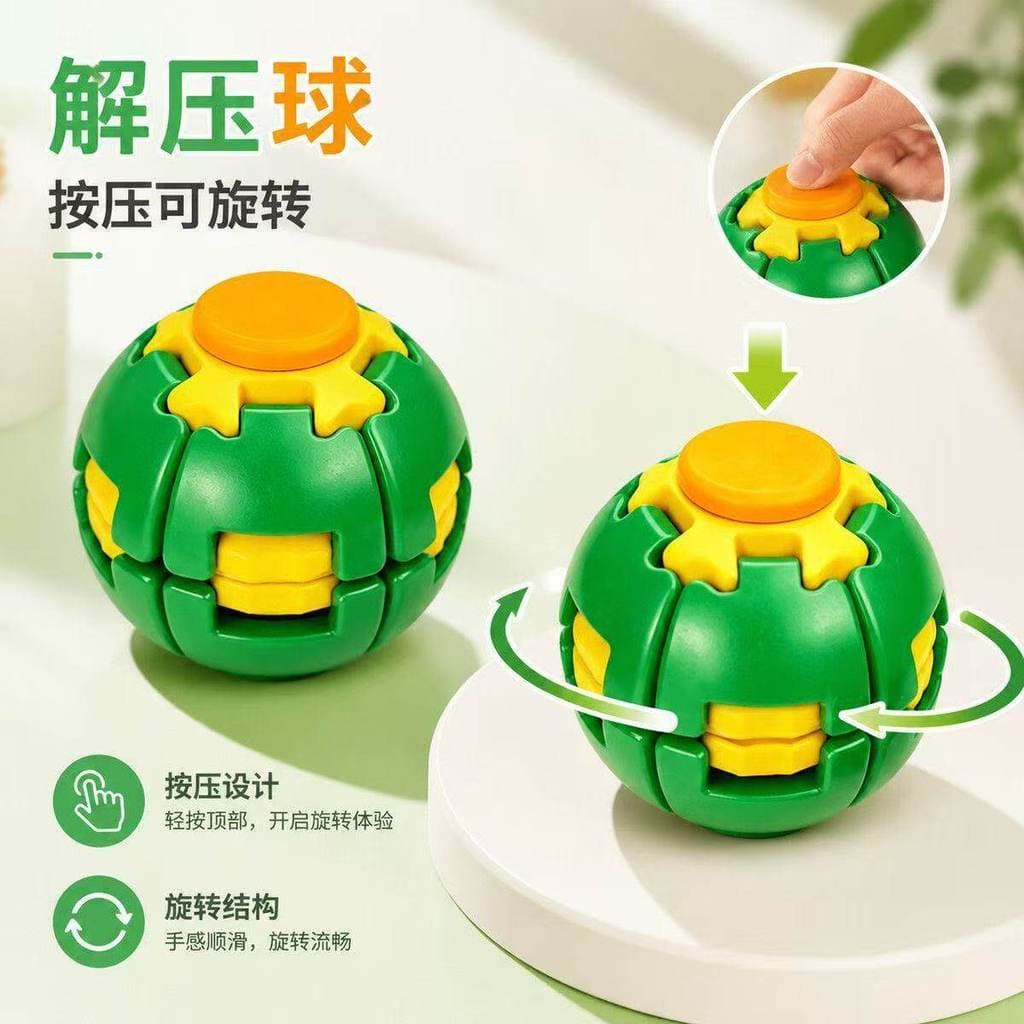 Imprensa rotativa bola de descompressão impressão 3D dedo spinner diversão descompressão Fidget spinner girando brinqued