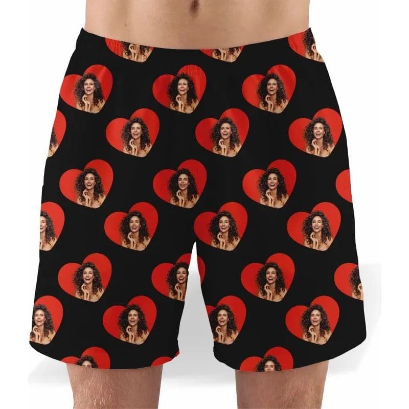 Samba Canção Personalizado Com Foto No Coração Masculino
