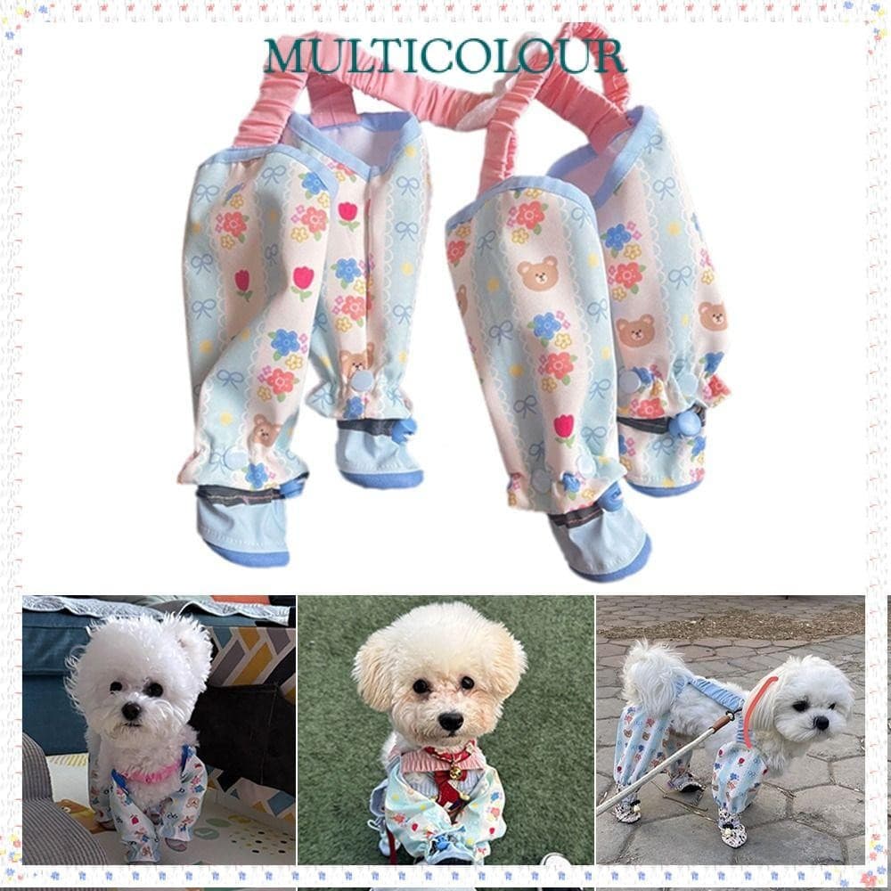 Calças Multicoloridas Para Passear Com Animais De Estimação , Poliéster Sapatos , De Quatro Pernas Cachorro , Macacão Fi