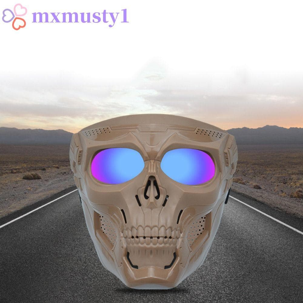 MXMUSTY Motocross Crânios Máscara Capacete Vento Óculos Facial Crânio Fantasma-Forma Proteção Protetor De Olho Moto De E