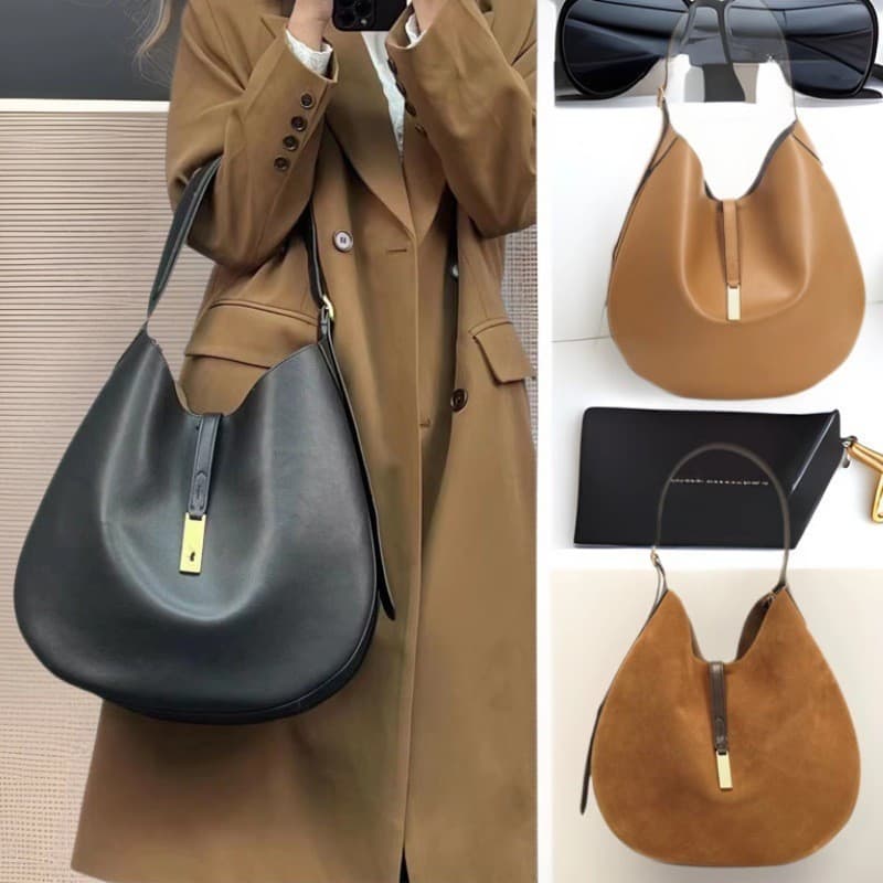 Bolsa de ombro vintage DU25 SQIQ GPMR, nova bolsa transversal de couro estilo europeu e americano para o verão de 2025,