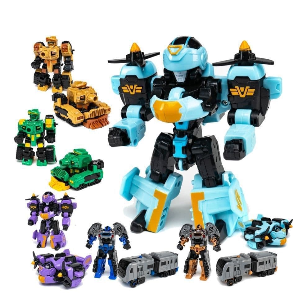 Deformação carro robô Mecha Super mudança deus da guerra tanque avião modelo brinquedo dos desenhos animados educacional