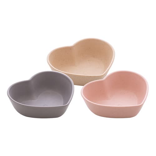 Kit 3 Mini Bowls Fibra De Bambu E Pp Molheira Shoyu 8cm