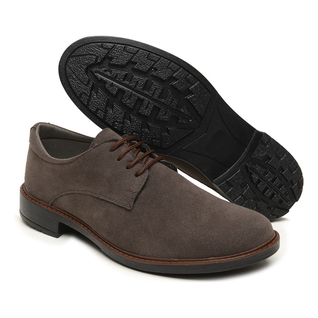 Sapato Social Casual Masculino Sintetico Camurça Estiloso Versátil Conforto Premium