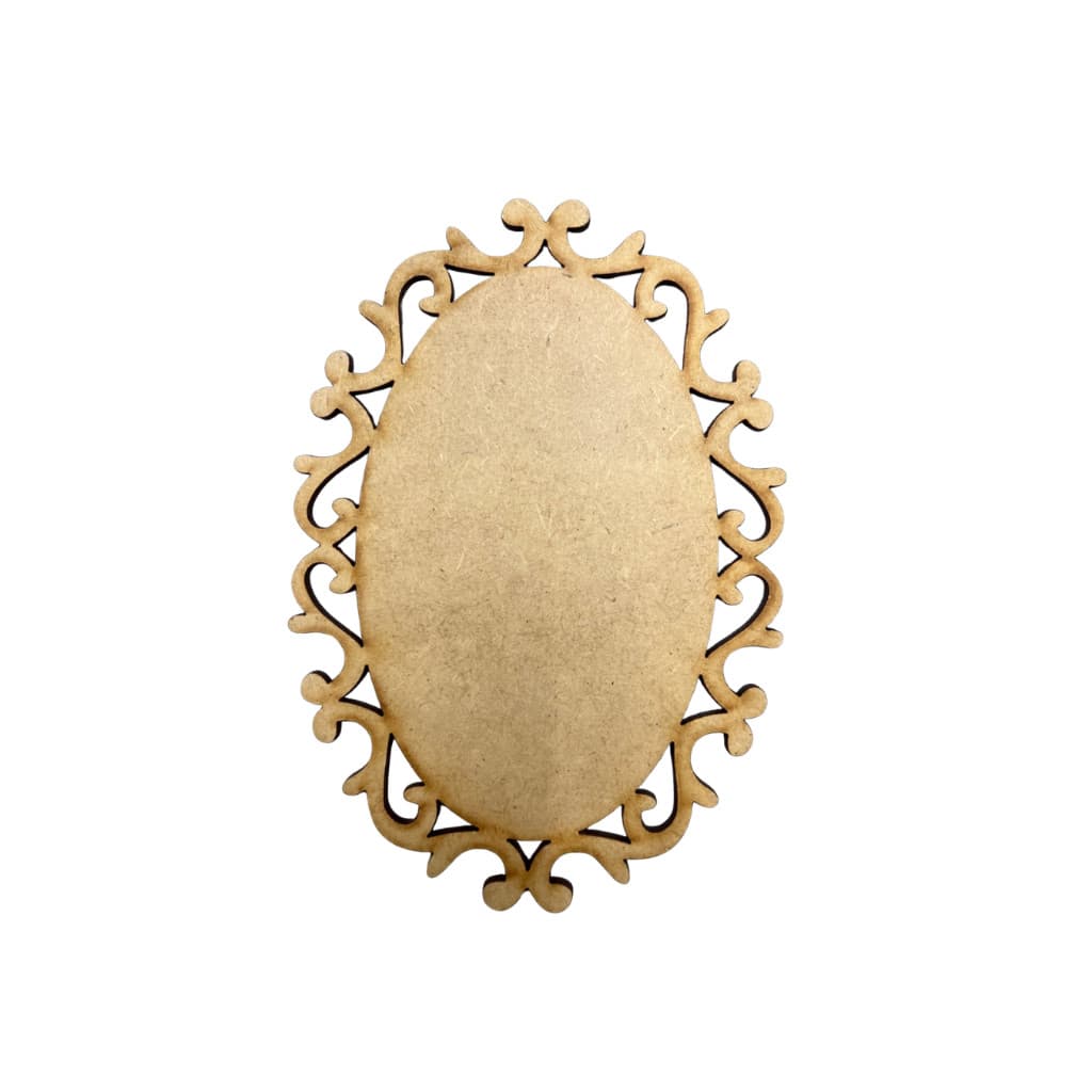 KIT KITS ESCAPULÁRIO PLACAS MOLDURAS PROVENCE OVAL TRABALHADA MDF CRU ARABESCO DECORAÇÃO ARTESANATO