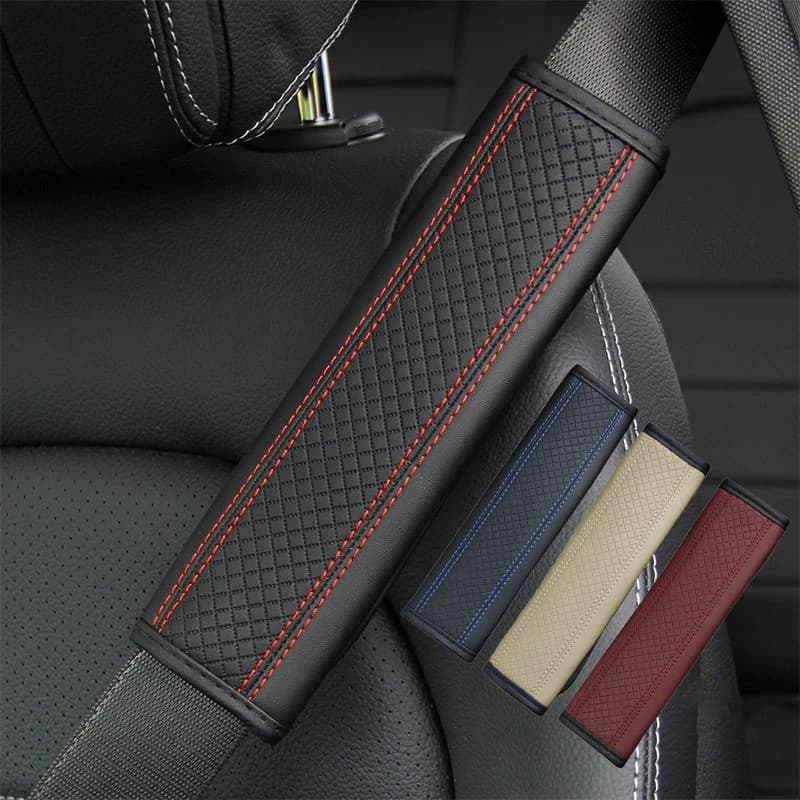 Capa De Cinto De Segurança Para Carros Clássico Couro Ombros Do Carro Acessórios