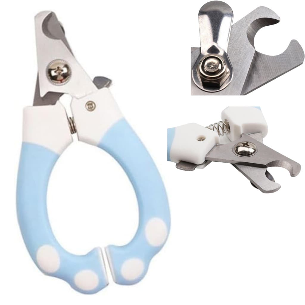 Alicate Cortador de Unha Pet M Cães e Gatos Corte Seguro com Barreira de Proteção Resistente