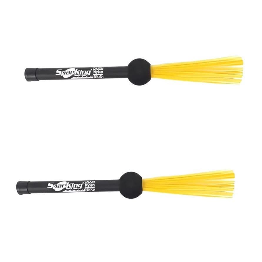Kit 2 Baqueta Vassourinha Nylon da Spanking Cajon Brush Nº3