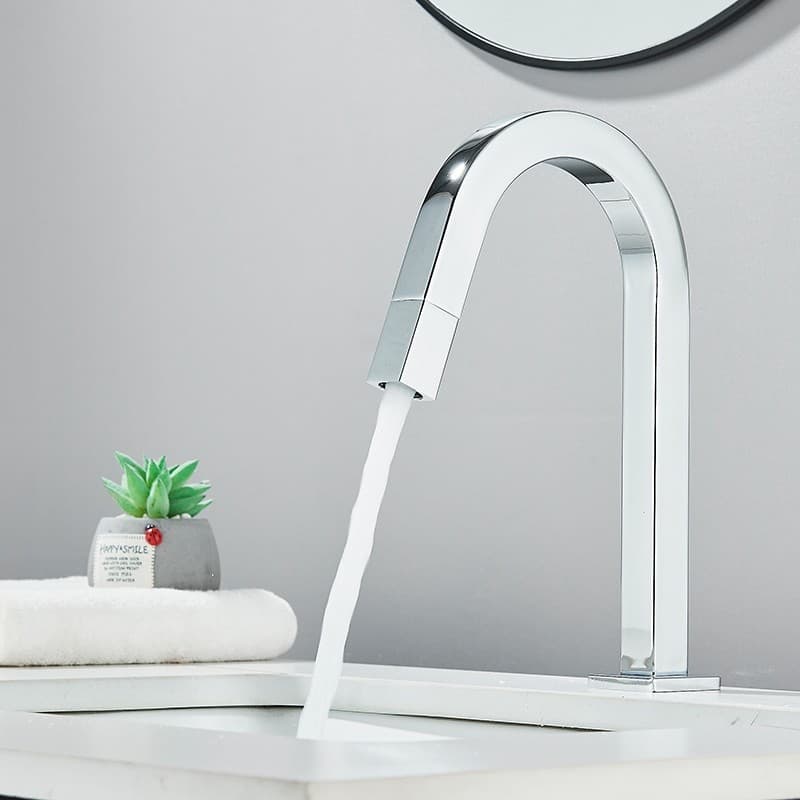 Torneira Giratória Única De Água Fria De Aço Inoxidável 304