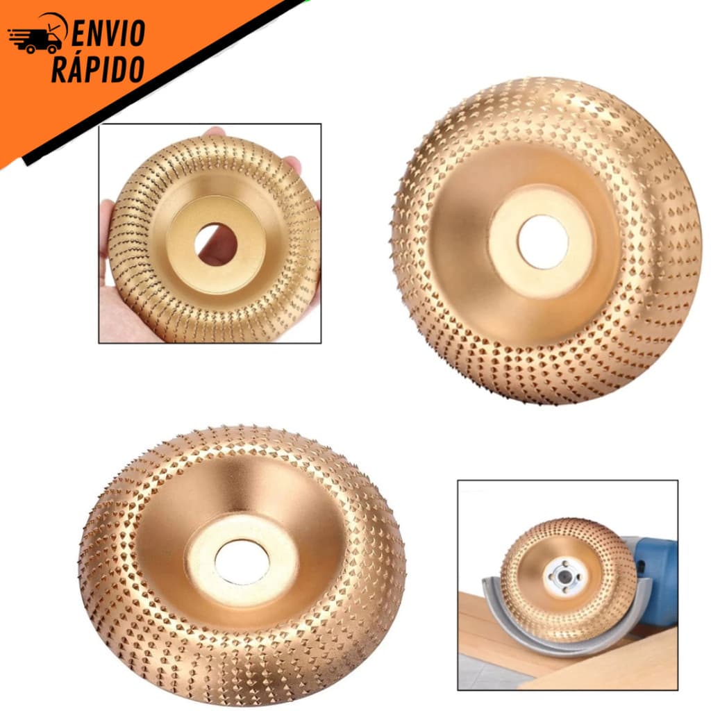 Disco Grosso para Desbaste de Madeira Tipo Grosa 100 mm – Acessório Esmerilhadeira 1825