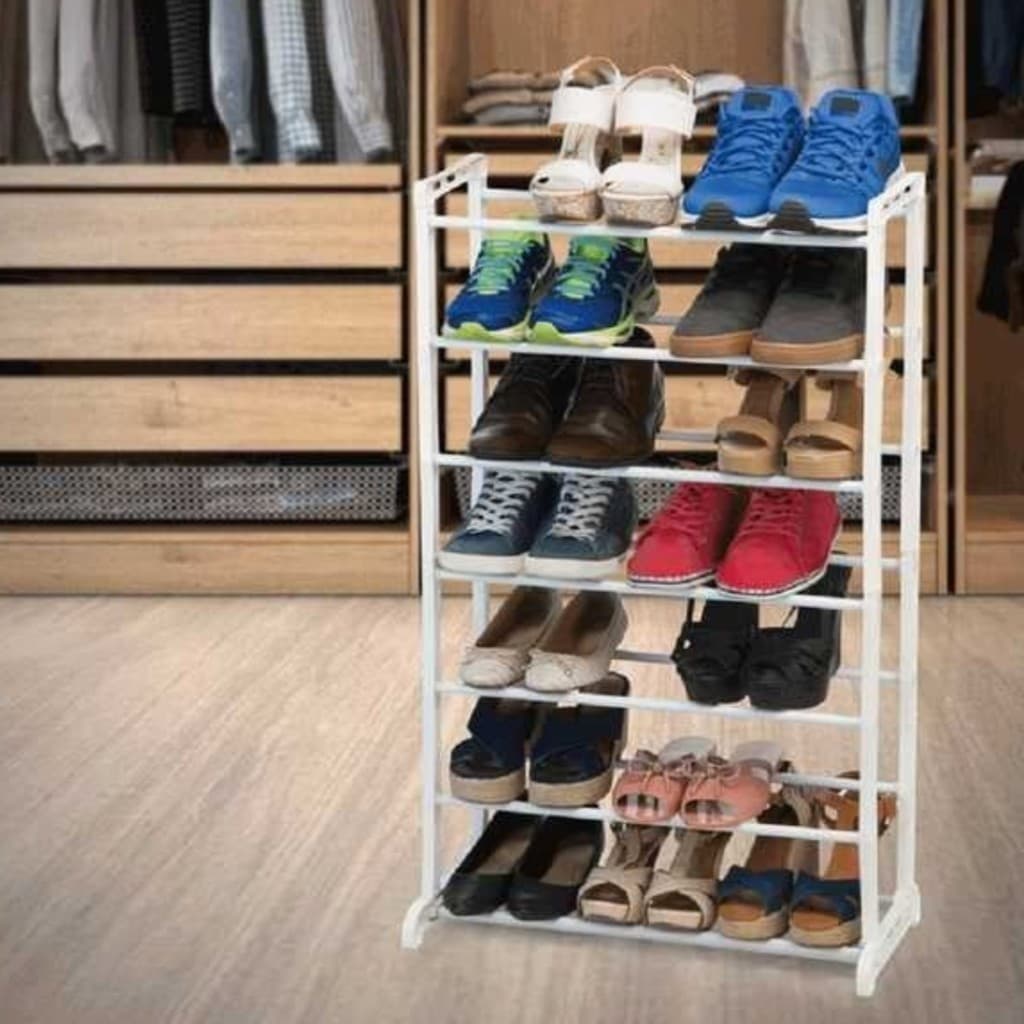 Sapateira Vertical 21 Peças Organizador Sapatos Branco Arthi
