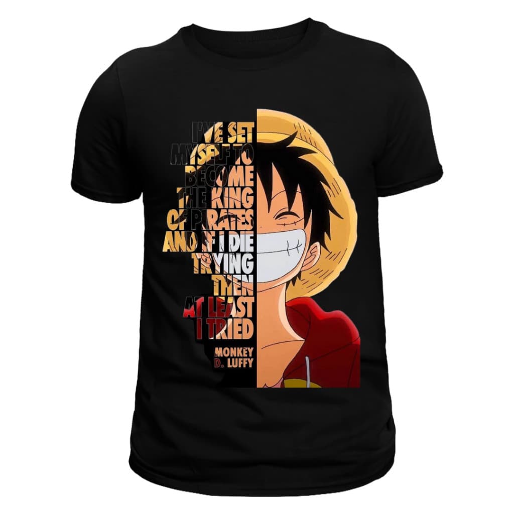 Camiseta One Piece Anime Blusa Infantil e Adulto Moda Comics Geek 100% Algodão Lançamento