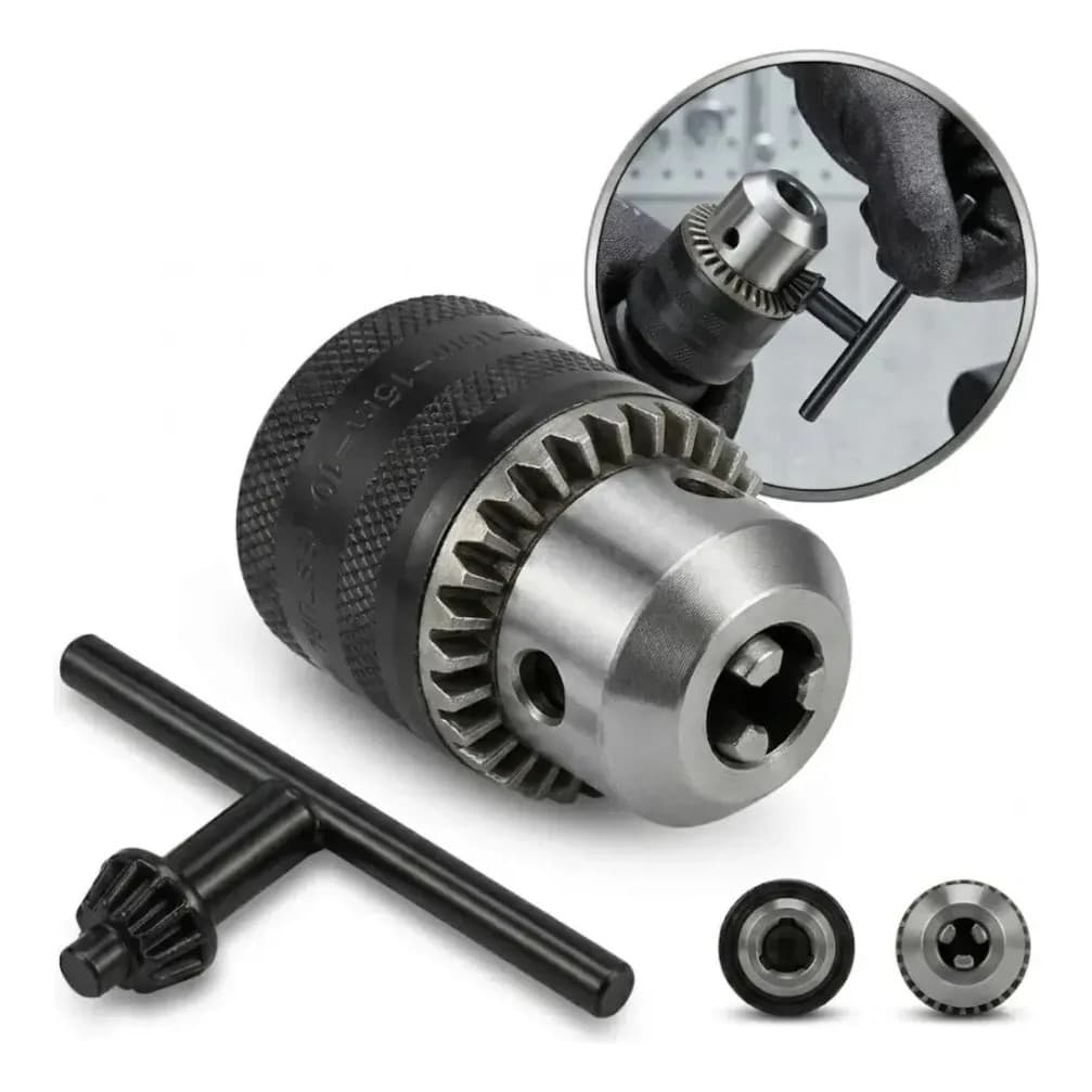 Mandril Dobb Com Chave 10mm Rosca 3/8" para Furadeira