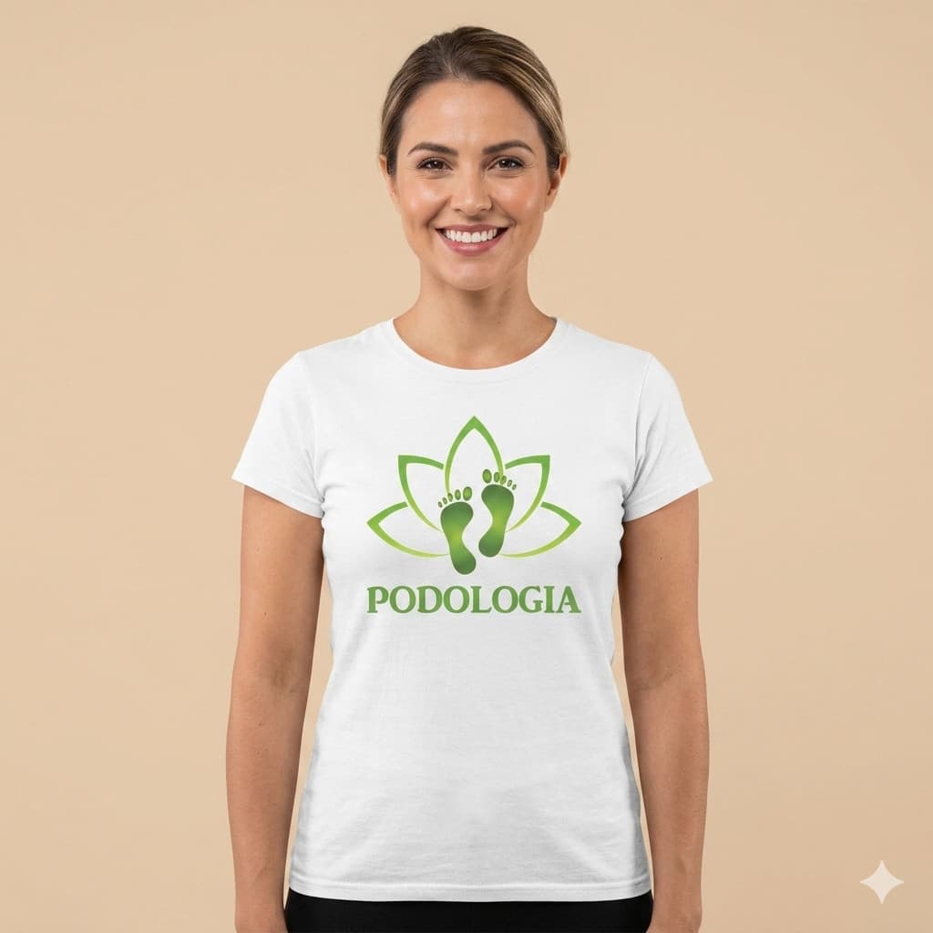 Camiseta Podologia Baby Look  Blusa Variados Tipos 04P5