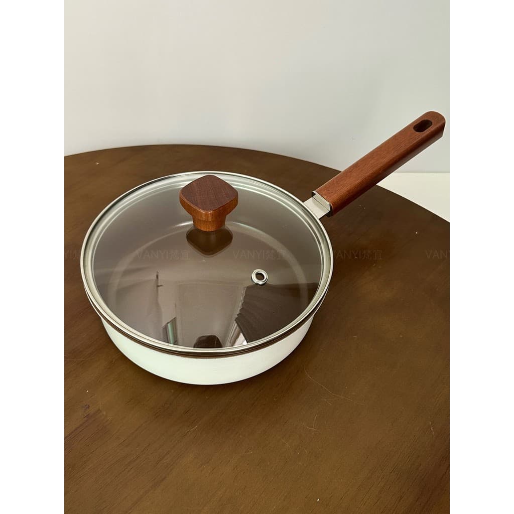 Panela de cerâmica não revestida antiaderente pequena Wok fogão de indução doméstica fogão a gás frigideira especial pan