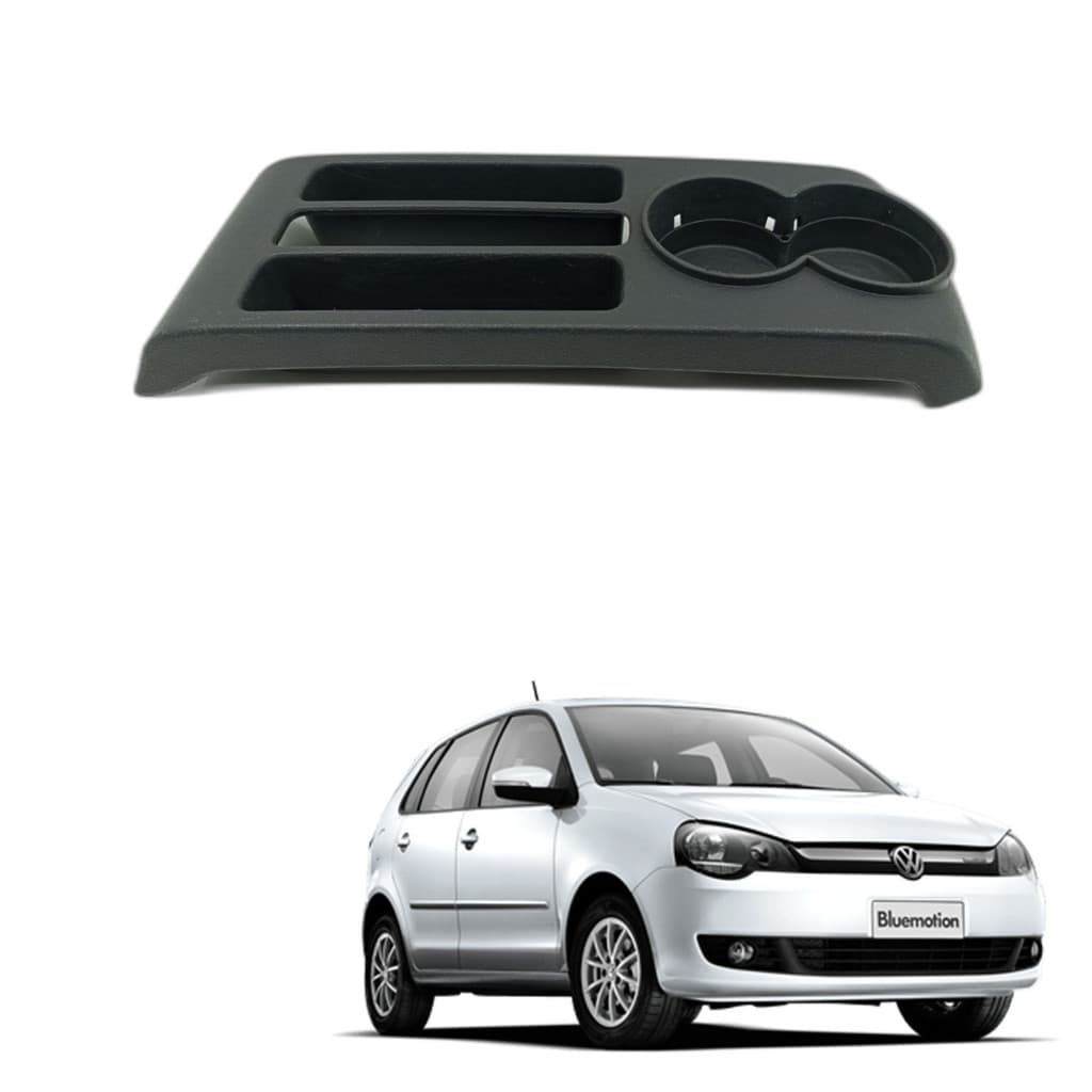 Porta Objetos Porta Copos Console Central Vw Polo 2004-2014