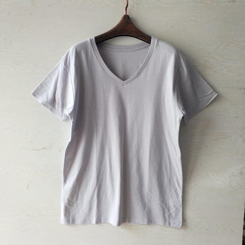 Original comércio exterior japonês cauda bens 100 algodão masculino camiseta de manga curta lavado puro algodão axilas d