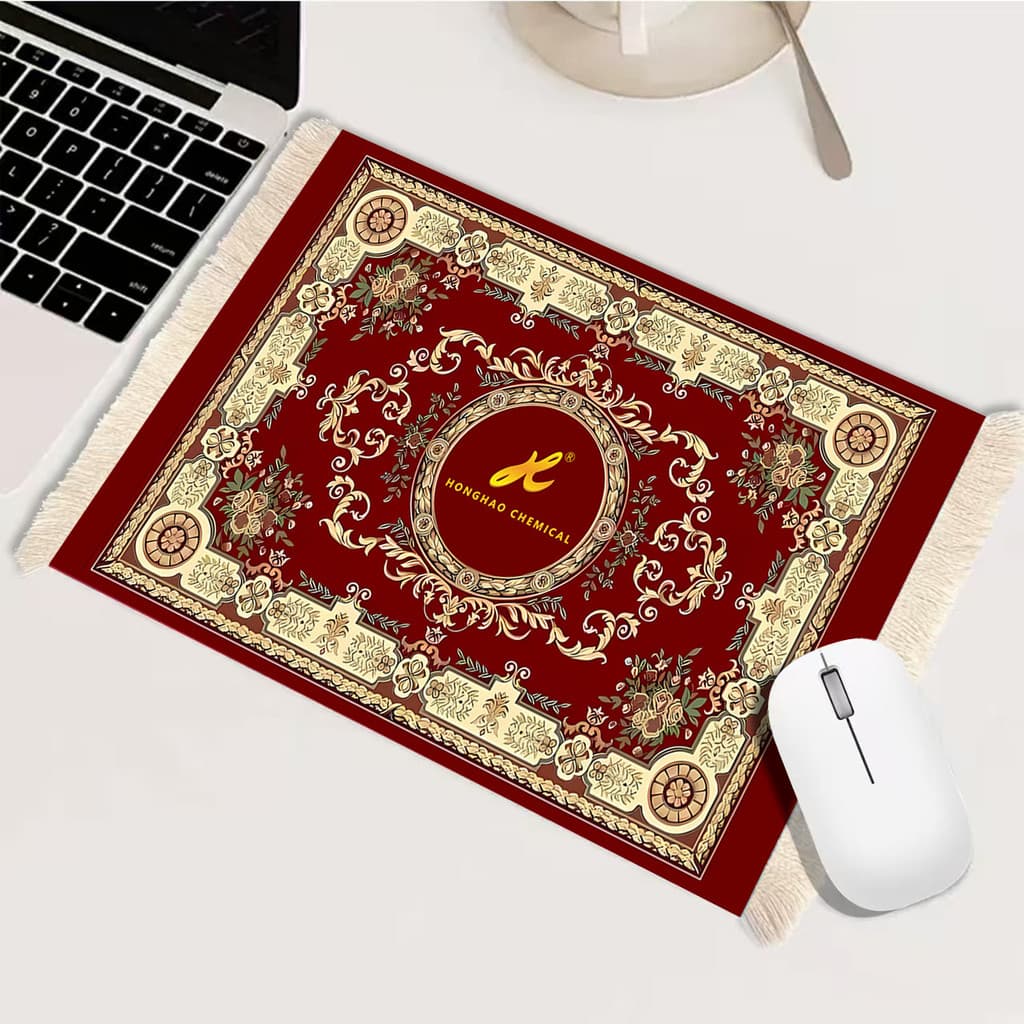 Mousepad Tapete Persa com Franjas Retro Boho Vintage Antiderrapante Mouse Pad Kawaii Desk Setup