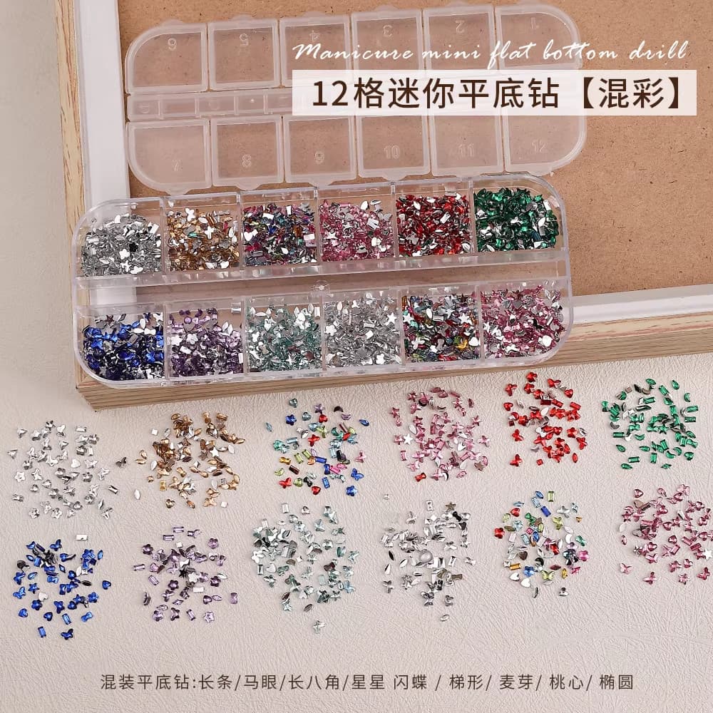 Joias de Manicure Diamante Decoração de unhas Pequenos acessórios Influenciador Joias de diamante plano de venda quente