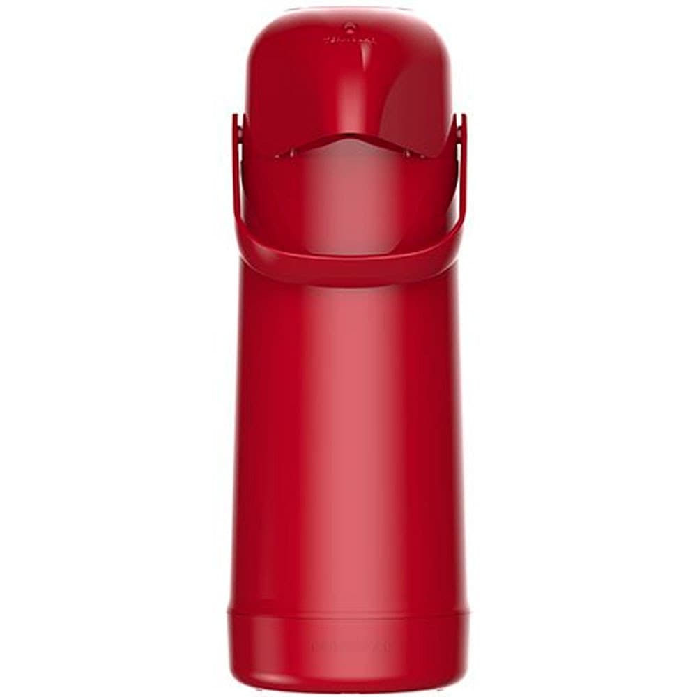 Garrafa de Café Térmica Termolar 1 Litro Vermelho Latino Bomba de Pressão Ampola de Vidro Chá Café
