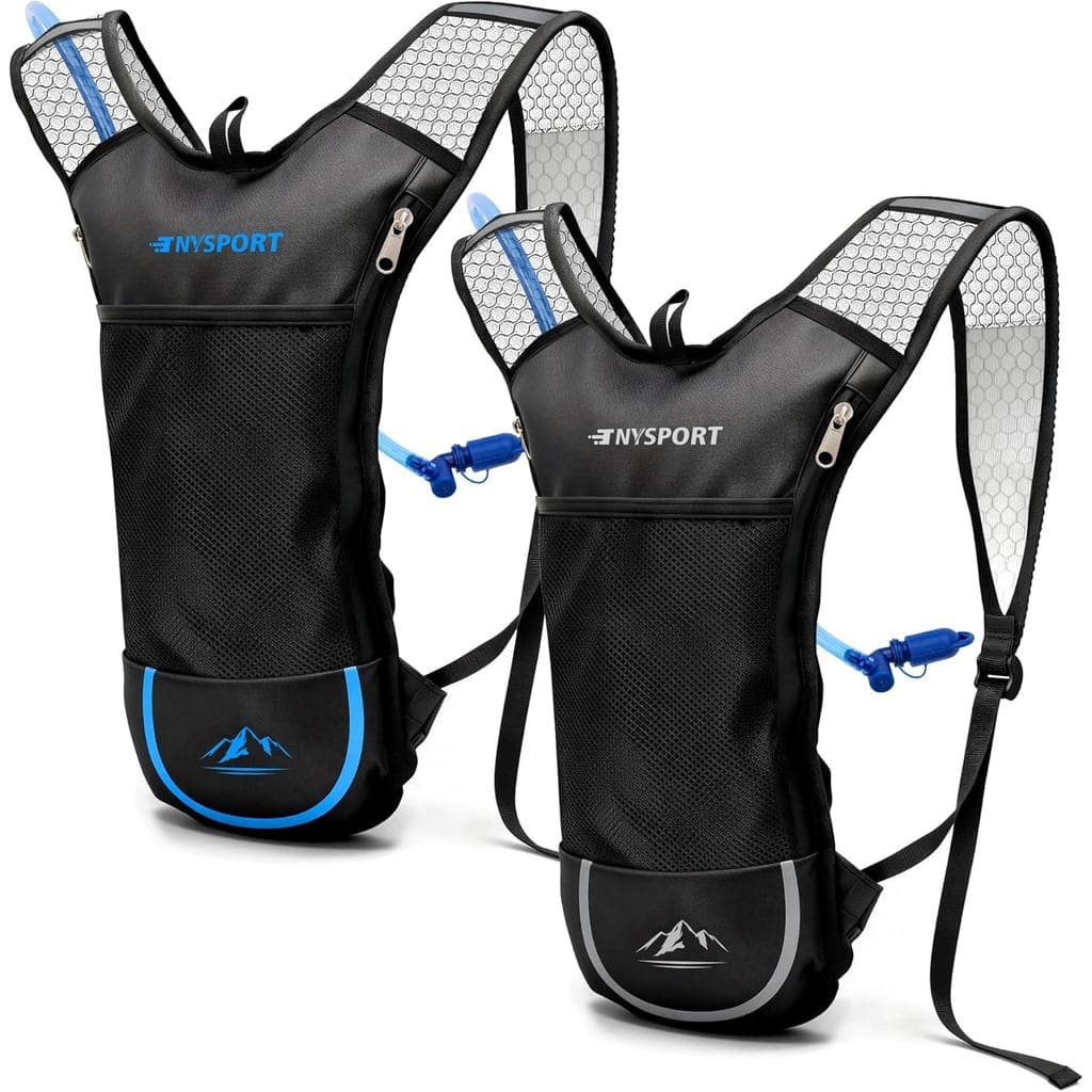 Mochila de hidratação 2Pak, equipada com reservatório de água de 2 litros, mochila de hidratação leve e respirável da TN