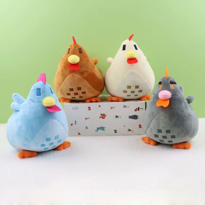 20 cm Stardew Valley frango travesseiro de pelúcia migalhas macias brinquedos animais dos desenhos animados Stardew Vall