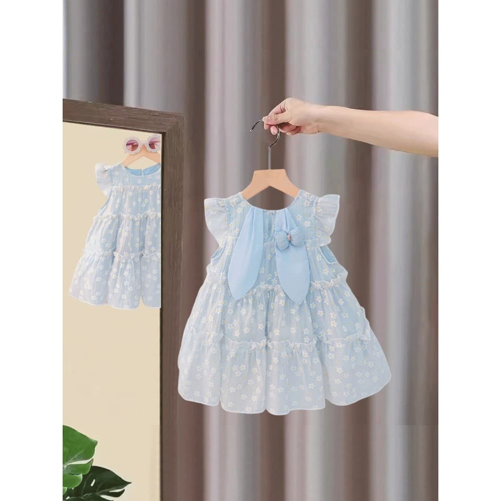Meninas meninas vestido de princesa vestido de verão 2026 novo estilo crianças moda influenciador colete vestido menina