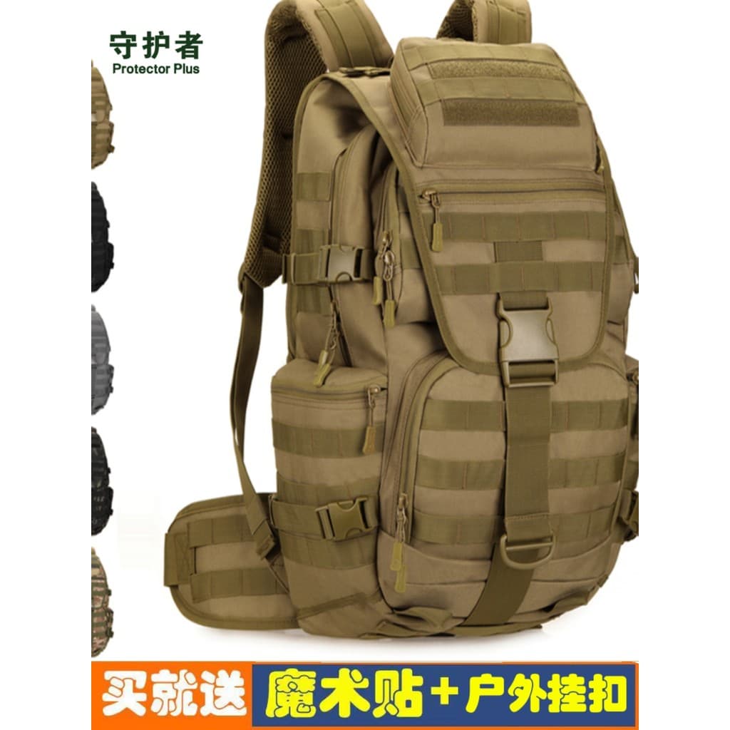 X9 mochila tática masculina camuflagem ao ar livre multifuncional grande capacidade 50 litros à prova dwaterproof água m