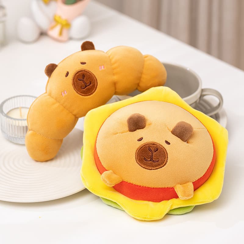 Criativo Pão Hambúrguer Croissant Brinquedo De Pelúcia Travesseiro Bonito Macio Decoração De Escritório Em Casa Lombar V