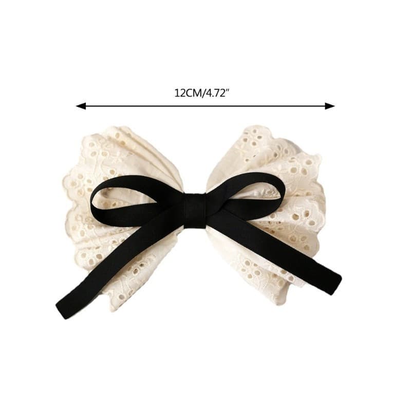 Ballet Laço Cabelo Grampo Snap Clip Dupla Camada Presilhas Para Menina Ferram