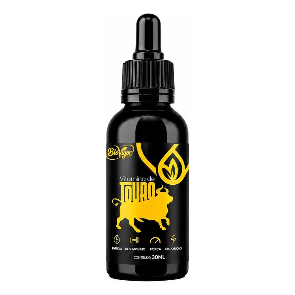 1x Vitamina De Touro 30ml Original - Fórmula Oficial