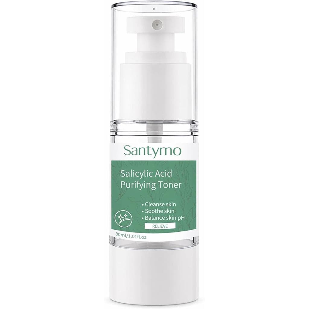 Tônico Purificante com Ácido Salicílico, Tônico Facial Esfoliante com BHA para Equilíbrio do pH e Suavização, com Centel