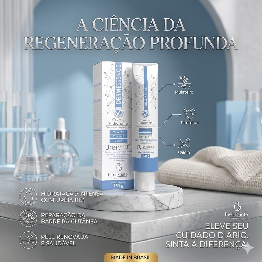 Creme Hidratante Corporal Dermessence Ureia 10% 150g Bio Instinto Hidratação Intensiva