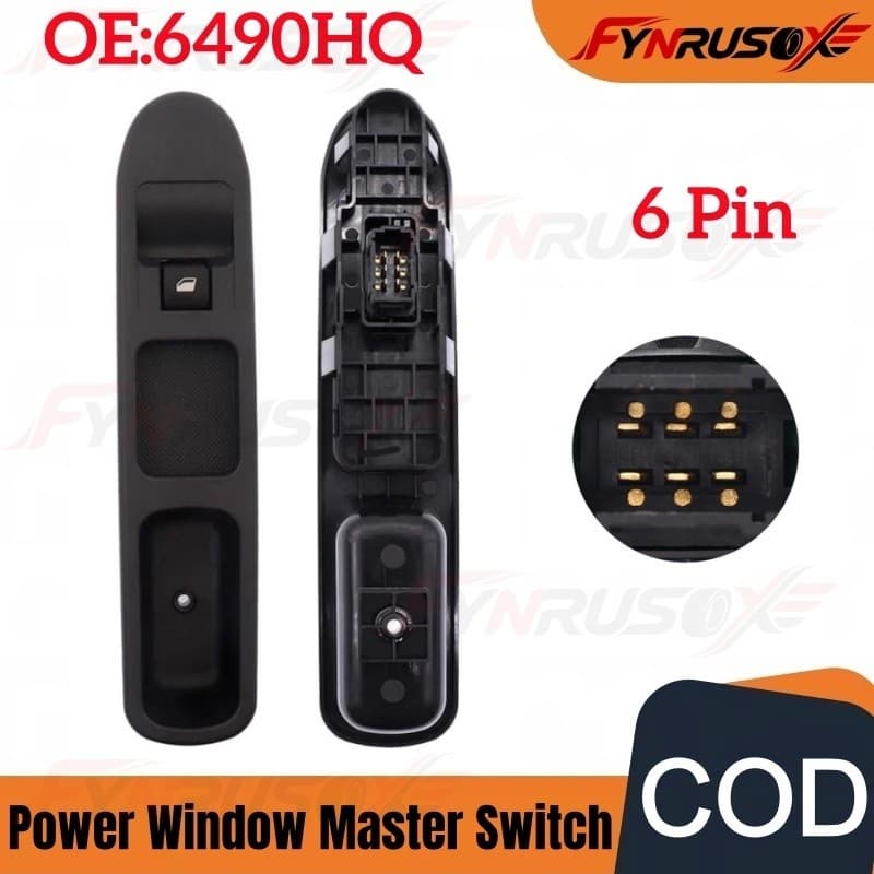 Para Peugeot 207/Citroen C3 Picasso Interruptor Mestre Da Janela Elétrica-OE 6490 . HQ