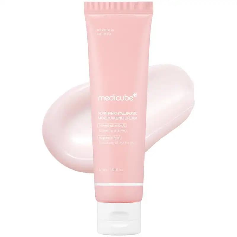 [Loja Oficial] Creme Hidratante Hialurônico Rosa PDRN | Creme Calmante Rosa | DNA de Salmão, PDRN de Salmão, Hidratante,