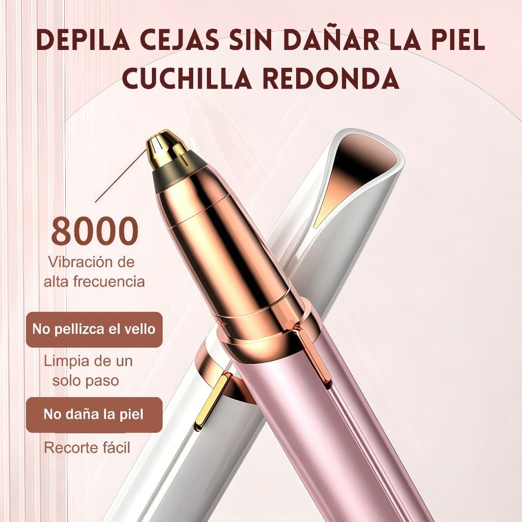 Depilador de Sombrancelha Buço Nariz Orelha Rosto Facial Elétrico Tira Pelos USB Recarregável Profissional Portátil