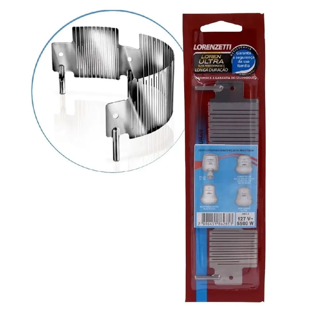 Resistência de Chuveiro  5500w 127v 5.5 Kw Loren Ultra/Relax Ultra/Maxi Ducha Ultra//Torneira Ultra