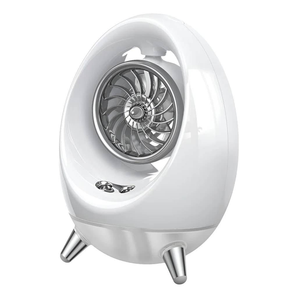 Mini Ventilador Umidificador Spray USB Com led