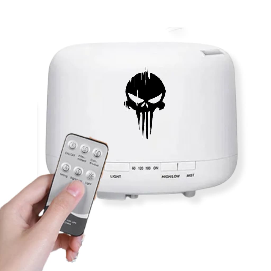 Difusor Umidificador Aromatizador Caveira Controle remoto