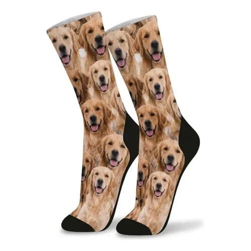 Meia Personalizada Pet Cachorro Gato Colagem Foto Presente
