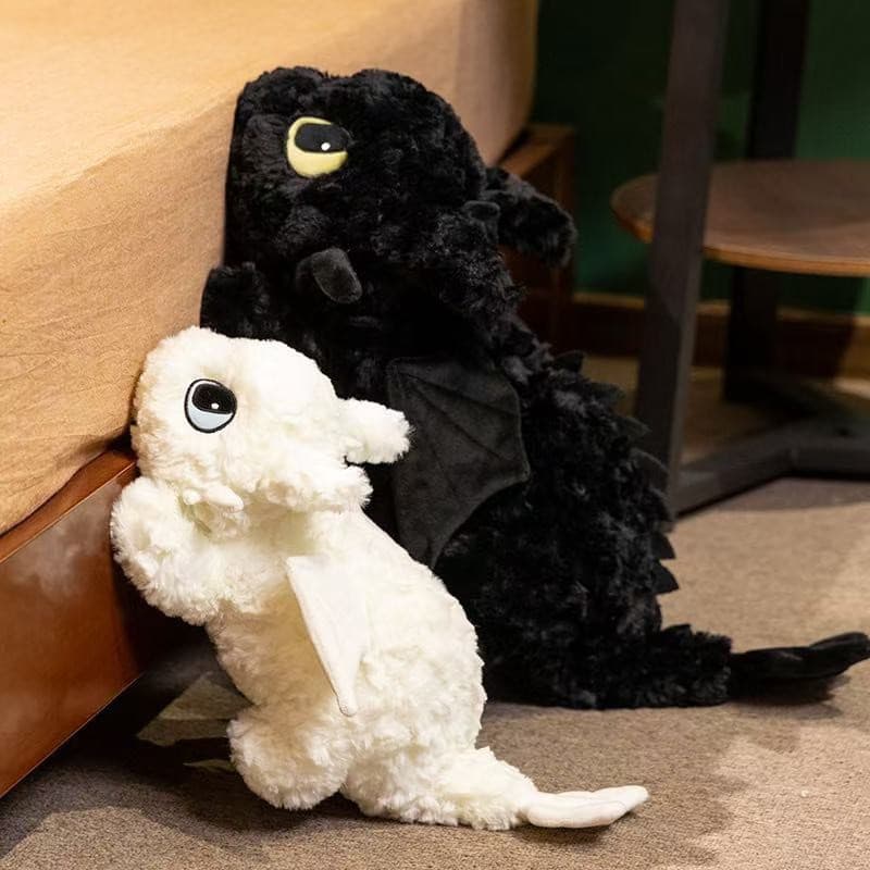 55/70cm Boneco de Pelúcia de Simulação de Desenho Animado Dragão Mágico Tesouro, Almofada de Anime Fofa HAHO