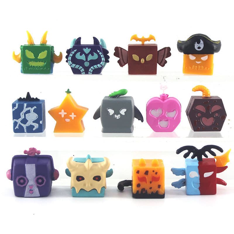 12 Pçs 2.5cm Blox Frutas Figuras Conjunto Pvc Modelo Coleção Das Crianças Brinquedo Caixa Figura Jogo De Aventura Estatu