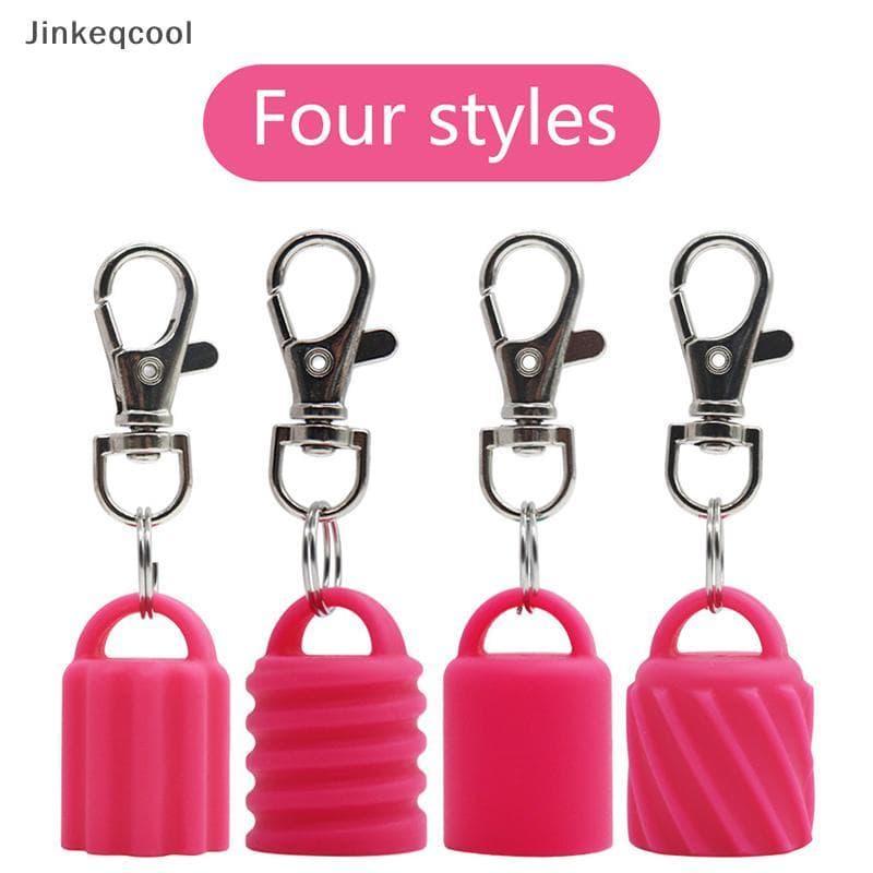 Jqbr Alta Qualidade Prático Silicone Chaveiro Boné Portátil Durável Titular Compatível Para Bálsamo Labial Lipsti Armaze