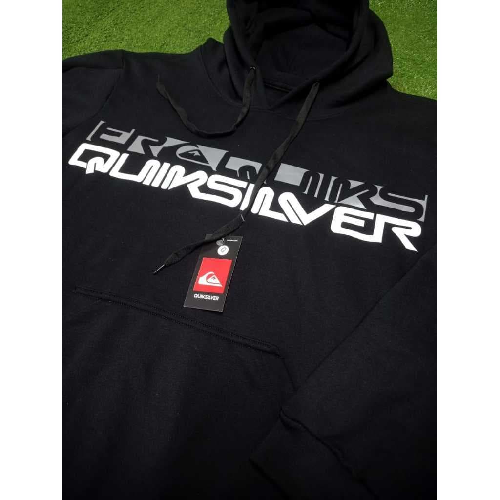 Moletom Blusa de Frio Masculino Quiksilver Blusa Canguru Peluciado Capuz Flanelado