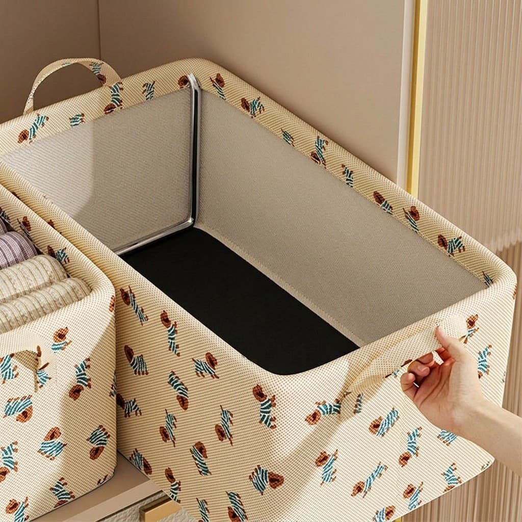 Caixa de armazenamento de roupas, tipo gaveta de guarda-roupa doméstico, calças, organizador de roupas, estrutura de aço