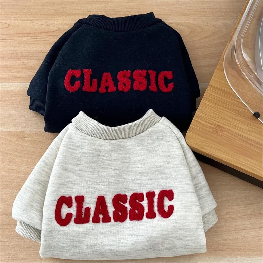 Roupas de Inverno para Cães, Casaco Quente para Filhotes, Hoodies para Cães, Pulôver com Estampa de Letras, Roupas para